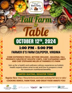 Fall farm to table in culpeper virginia